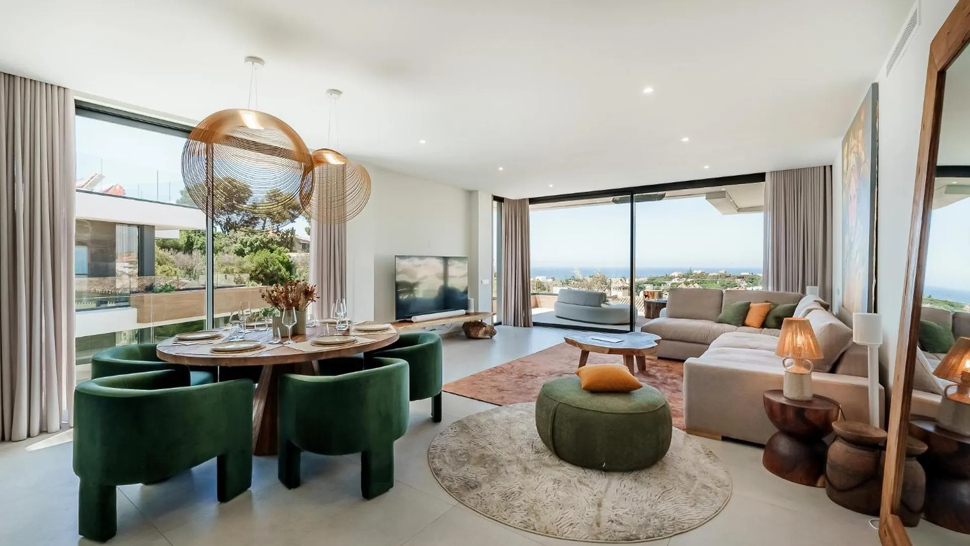Villa Vida - Luxury Panorama Seaview Penthouse In Organic-Boho Design With Pool, Gym, Spa Marbella İspanya