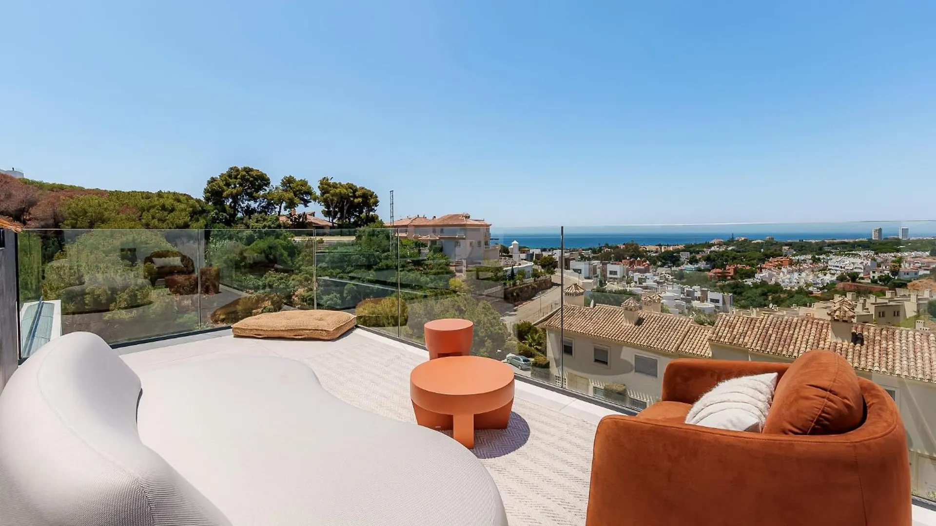Villa Vida - Luxury Panorama Seaview Penthouse In Organic-Boho Design With Pool, Gym, Spa Marbella Daire